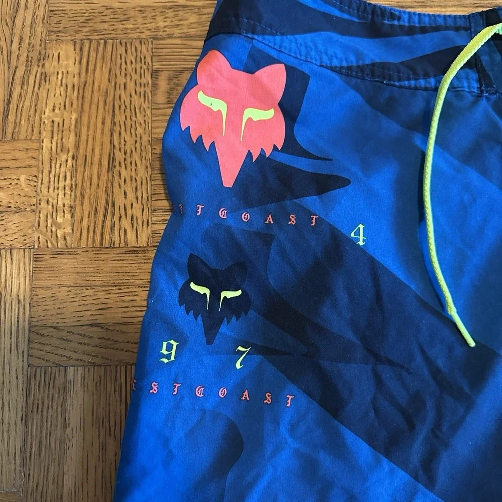 Fox Mawlr Boardshorts Men's Size 32 Royal Blue No Liner